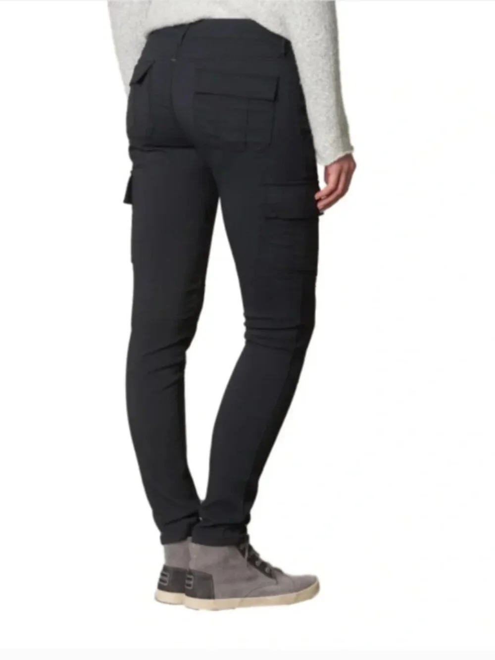 Prana Women's Meme Hiking Trail Pants in Black Size 12 - Picture 3 of 9